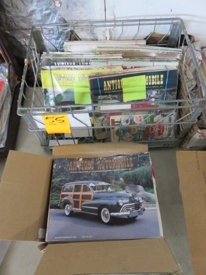 (2) BOXES OF ANTIQUE AUTOMOBILE MAGAZINES