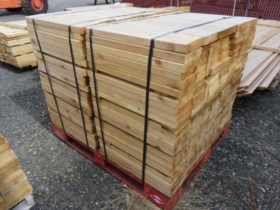 LOT OF ASSORTED 22''-24'' 2'' X 6'' CEDAR BOARDS