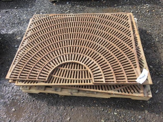 (4) 3' X 4' STEEL SIDEWALK TREE GRATES