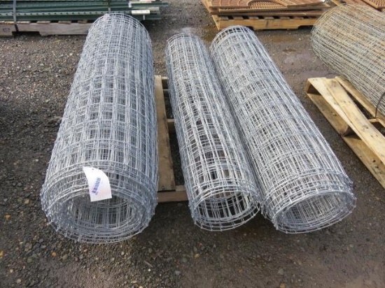 (3) ROLLS OF 4' FIELD FENCE