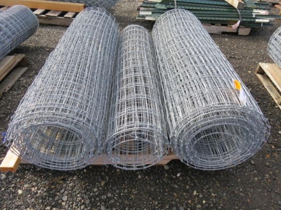 (3) ROLLS OF 4' FIELD FENCE