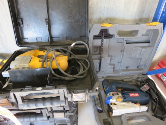 DEWALT 120V ORBITAL JIG SAW & RYOBI 120V JIG SAW