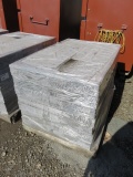PALLET OF MUTUAL MATERIALS 16'' X 16'' BASKET WEAVE GRAY CEMENT PAVERS, APP