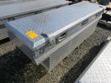 HUSKY ALUMINUM DIAMOND PLATE TRUCK TOOL BOX, SINGLE LID