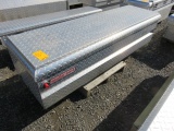 WEATHER GAURD SINGLE LID ALUMINUM DIAMOND PLATE TRUCK TOOL BOX