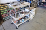 SHOP CART AND HARDWARE ORGANIZER W/CONTENTS