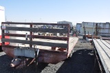 ASSEMBLED 2 AXLE FLATBED TRAILER, NO VIN, BILL OF SALE ONLY