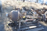 TWO PALLETS OF TRAILER AXLES (6) AND TRUCK FRAME PIECE