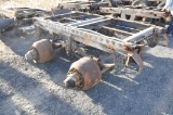 TWO TANDEM AXLE TRAILER SLIDER ASSEMBLY