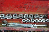 SOCKETS 3/4'' SAE IN RED TOOL BOX