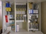 CONTENTS OF CABINET - ASSORTED DISPOSABLE DENTAL NEEDLES & APPLICATORS