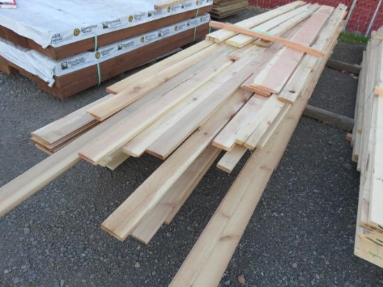 PALLET OF ASSORTED SIZE & LENGTH OF PINE BOARDS
