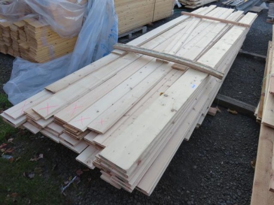 PALLET OF ASSORTED SIZE & LENGTH OF PINE BOARDS