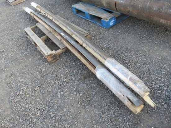 ASSORTED SIZE & LENGTH STEEL FLAT STOCK, 1 1/4'' TO 3 3/4'' W APPROXIMATELY 10'L