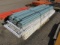 (3) 10' PALLET RACK UP RIGHTS, (12) 100'' LOAD BEAMS W/WIRE RACK/DECK