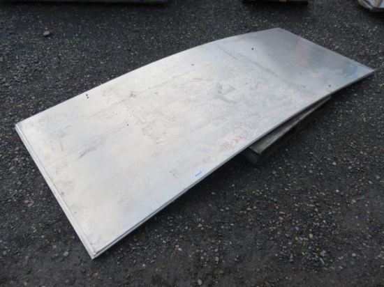 (8) SHEETS OF ALUMINUM SHEET METAL 4' X 10'