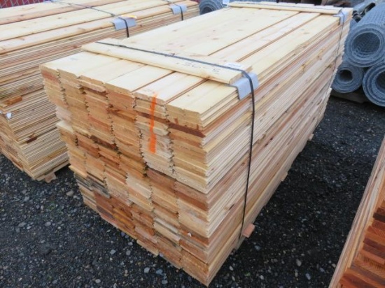 PALLET OF APPOXIMATELY 270 6' X 35'' PINE TONGUE & GROOVE BOARDS