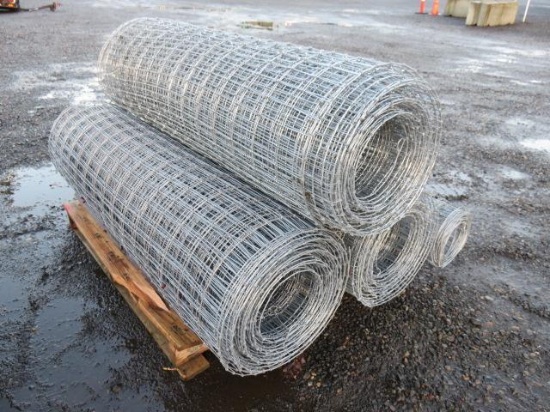 (4) ROLLS OF 5' FIELD FENCING