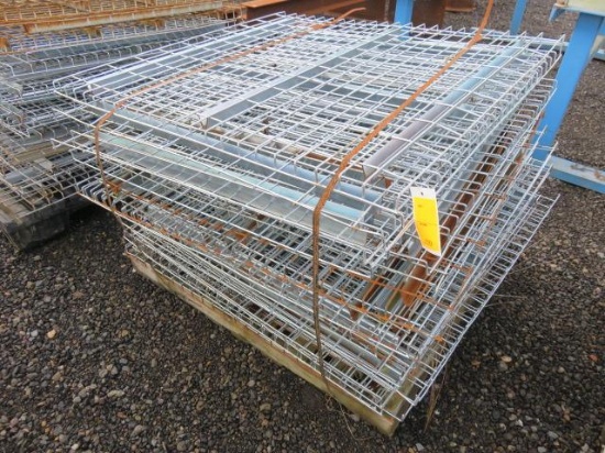 LOT OF APPROXIMATELY (18) SECTIONS OF WIRE DECKING FOR PALLET RACKING