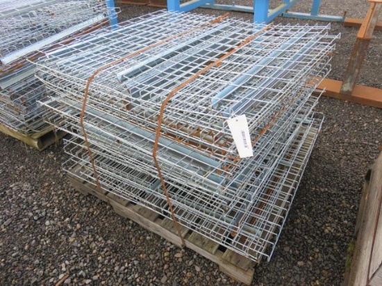 LOT OF APPROXIMATELY (18) SECTIONS OF WIRE DECKING FOR PALLET RACKING