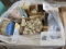 PALLET OF ASSORTED GOODS, WORK GLOVES, TAPE, PVC FITTINGS, EXHAUST FAN BLAD