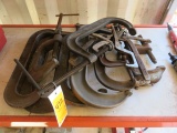 (11) ASSORTED C-CLAMPS