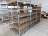 (3) SECTIONS OF METAL RACKING