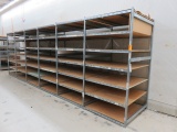 (6) SECTIONS OF METAL RACKING