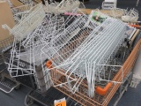 CONTENTS OF SHOPPING CARTS - ASSORTED METAL RACKS & DISPLAYS