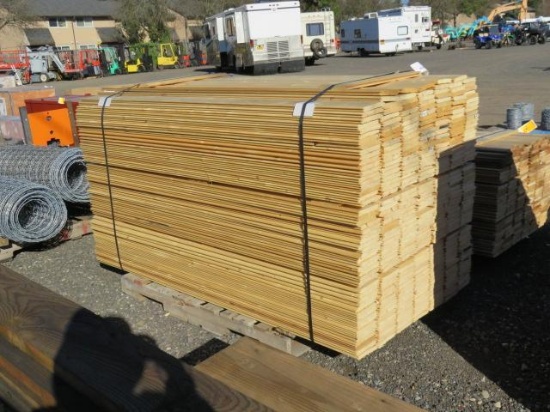 PALLET OF 6' TONGUE & GROOVE PINE BOARDS