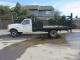 1991 FORD F SUPER DUTY CUSTOM FLATBED PICKUP