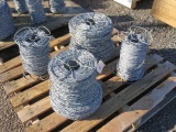 (4) ROLLS OF ASSORTED LENGTH BARBED WIRE