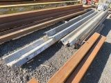 (16) ASSORTED LENGTH STEEL GUARD RAILS