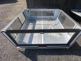 (1) 7' ALUMINUM TRUCK CANOPY W/MATERIAL RACK