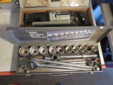 ROCKWELL RECIPROCATING SAW IN A CASE W/BLADES, ALLIED 3/4'' DRIVE SOCKET WR