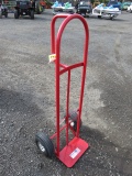 MILWAKEE HEAVY DUTY HIGH STACK HAND TRUCK, PNEUMATIC TIRES 800# LOAD CAPACI