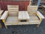 DOUBLE SEAT CEDAR BENCH 66'' X 24''