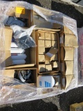 PALLET W/ASSORTED DOOR KNOB ASSEMBLIES, OMNIPURE WATER FILTERS, ZURN PEX 1'