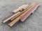 PALLET W/ ASSORTED LENGTH AND SIZE ANGLE IRON, TUBE AND FLAT STOCK