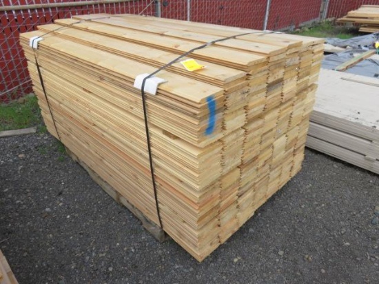 PALLET OF 6' X 1'' X 6'' PINE TONGUE AND GROOVE BOARDS