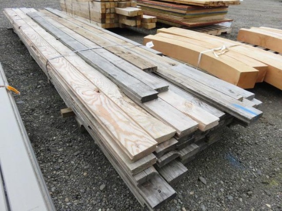 PALLET OF ASSORTED LENGTH 2'' X 6'' TONGUE AND GROOVE BOARDS