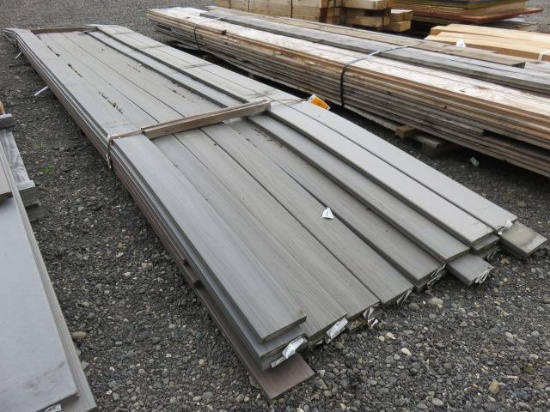 PALLET OF FIBERON 20' X 1'' X 6'' COMPOSITE TONGUE AND GROOVE DECKING BOARDS