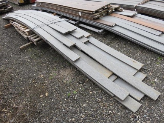 PALLET OF ASSORTED LENGTH 1'' X 6'' COMPOSITE DECKING BOARD (GREY IN COLOR)