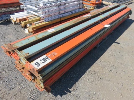 ASSORTED SIZE AND STYLE PALLET RACK LOAD BEAMS