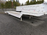 1986 WILSON 4360-T 43' HYDRAULIC DOVE TAIL TRAILER