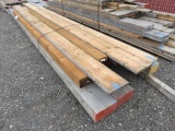 PALLET OF ASSORTED LENGTH 6 X 8, 6 X 10, 6 X 12, (1) 16' X 6 X 10 AND (1) 13' X 4 X 6 PRESSURE TREAT
