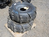 2 ITP DUNE STAR SAND TIRES W/RIMS SIZE: AT26 X 10-12