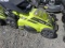 RYOBI CORDLESS LAWN MOWER, RUNS, (NO BATTERY)