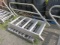 5 STEP ALUMINUM STEPS W/ RIGHT HAND RAILING, 5' X 28''