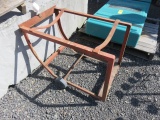 SMALL 4 WHEEL STEEL BARREL CART